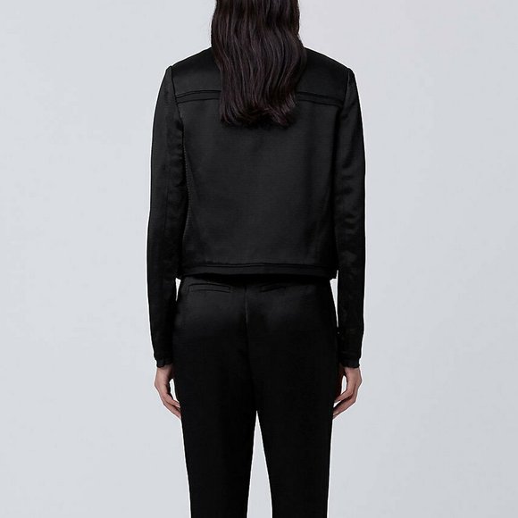 NWT Diane von Furstenberg Satin Blazer Jacket - Picture 4 of 13
